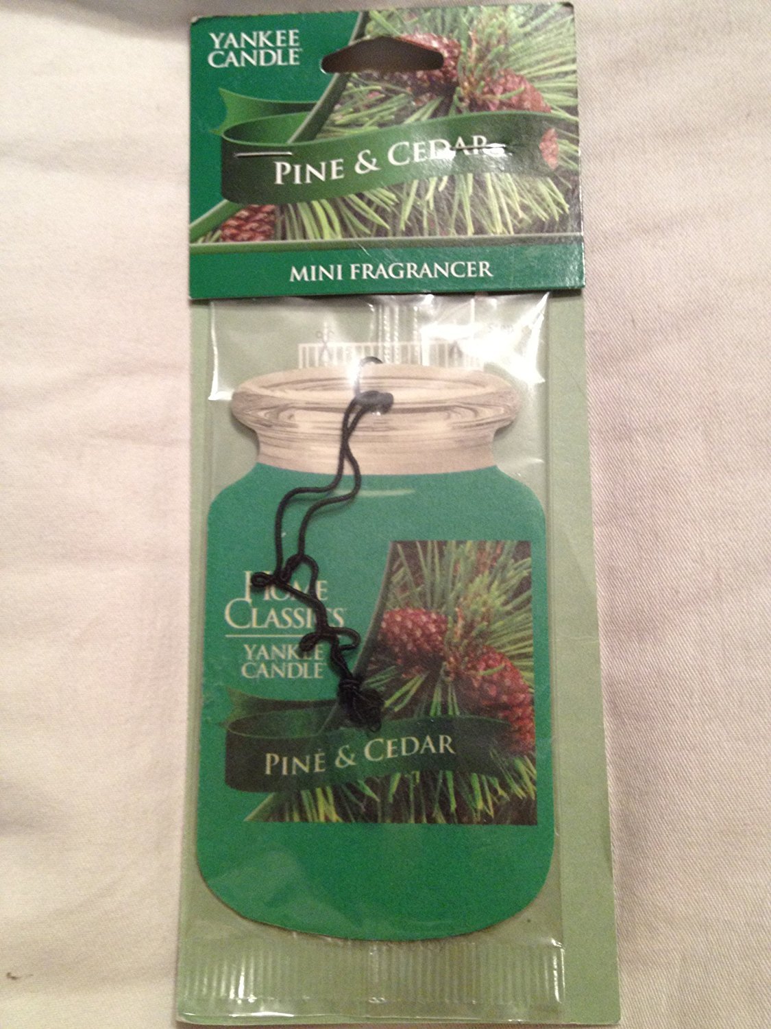 Yankee Candle Classic Paper Car Jar Air Freshener, Hanging Car Freshener, Long Lasting Car Fragrance, Midsummer’s Night (Pack of 6)