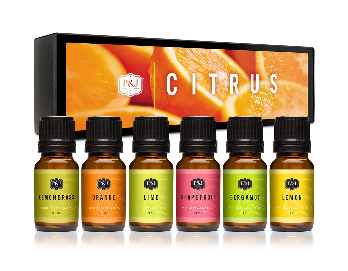 P&J Trading Fragrance Oils for Diffusers for Home Spice Set Fragrance Scents for Candle Making - Soap Making Supplies - Car Diffuser Scents - Essential Home Gift Set - Apple Cider, Cinnamon & More