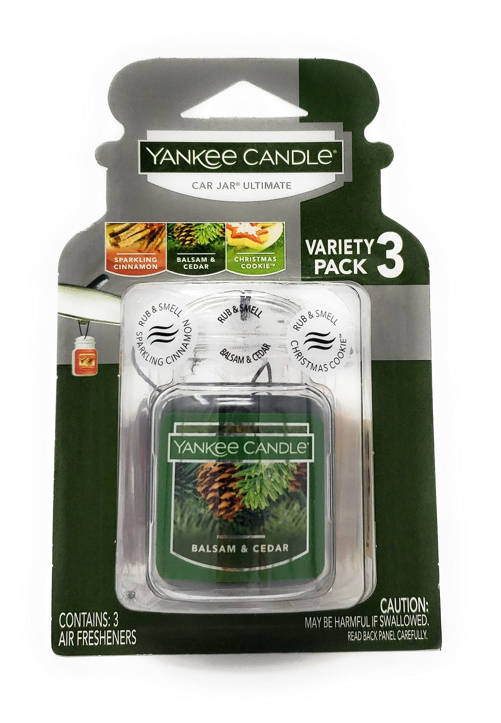 Yankee Candle Classic Paper Car Jar Air Freshener, Hanging Car Freshener, Long Lasting Car Fragrance, Midsummer’s Night (Pack of 6)
