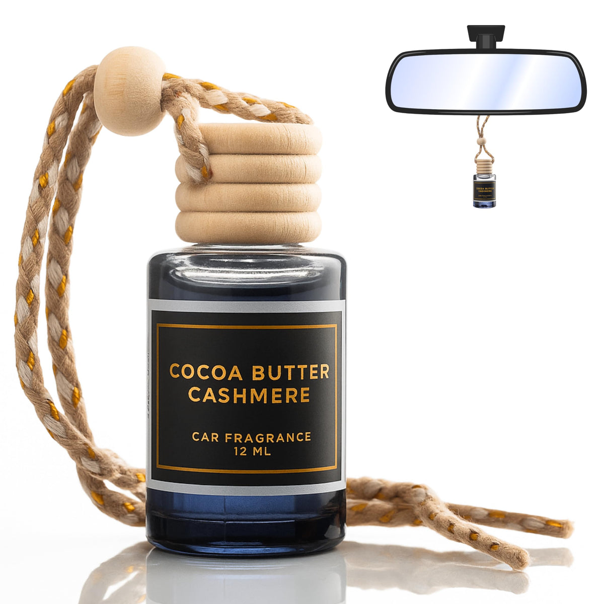Santal & Coconut - A Fragrant Whisper of Opulent Tropical Serenity! - Luxury Car Hanging Diffuser - Long Lasting Car Freshener - Lasts up to 60 days | A+ Scents