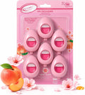 Air Jungles Pink Car Air Freshener Vent Clip 6 Ct, Honey Peach Scent