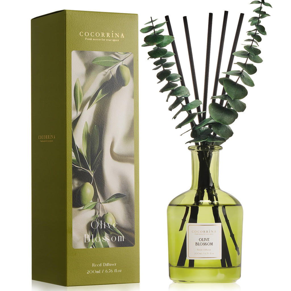 COCORRÍNA Wild Mint & Eucalyptus Reed Diffuser, 6.76 oz