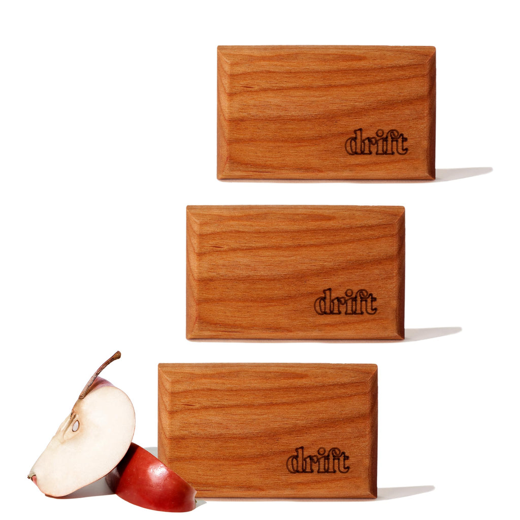 Drift Car Air Freshener - The Original Wood Air Freshener - Car Odor Eliminator - Long Lasting Scent - Essential Oils - Clean Ingredients - Teak Scent 3 Pack Refill - NO CLIP INCLUDED