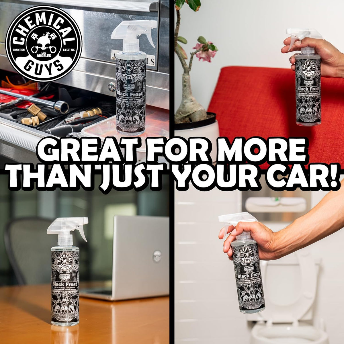 Chemical Guys, Black Frost Air Freshener & Odor Neutralizer Spray, 16 oz
