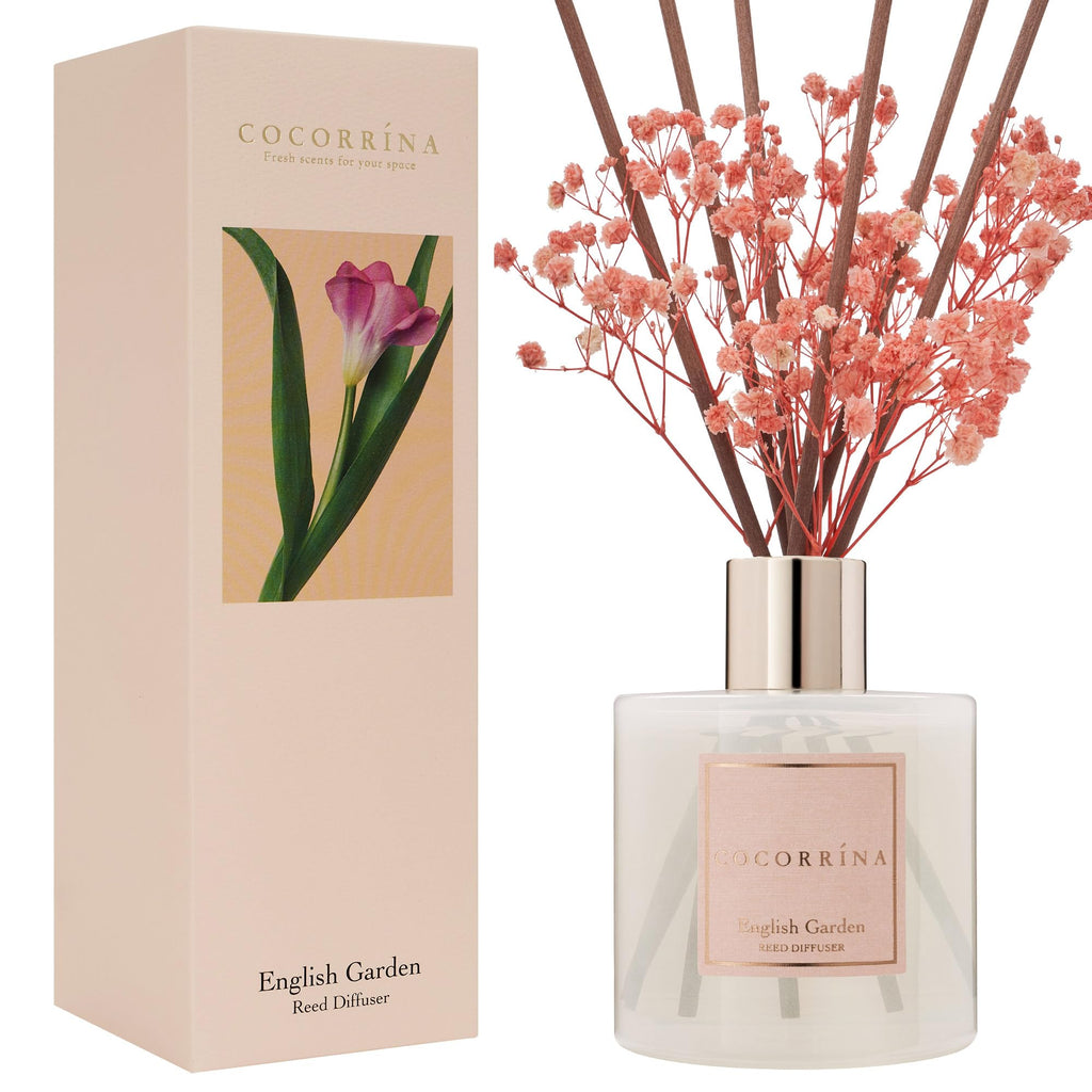 Cocorrína Reed Diffuser Set, Clean Linen 6.7 fl oz Scented Diffuser with Sticks Home Fragrance Reed Diffuser for Bathroom Shelf Décor