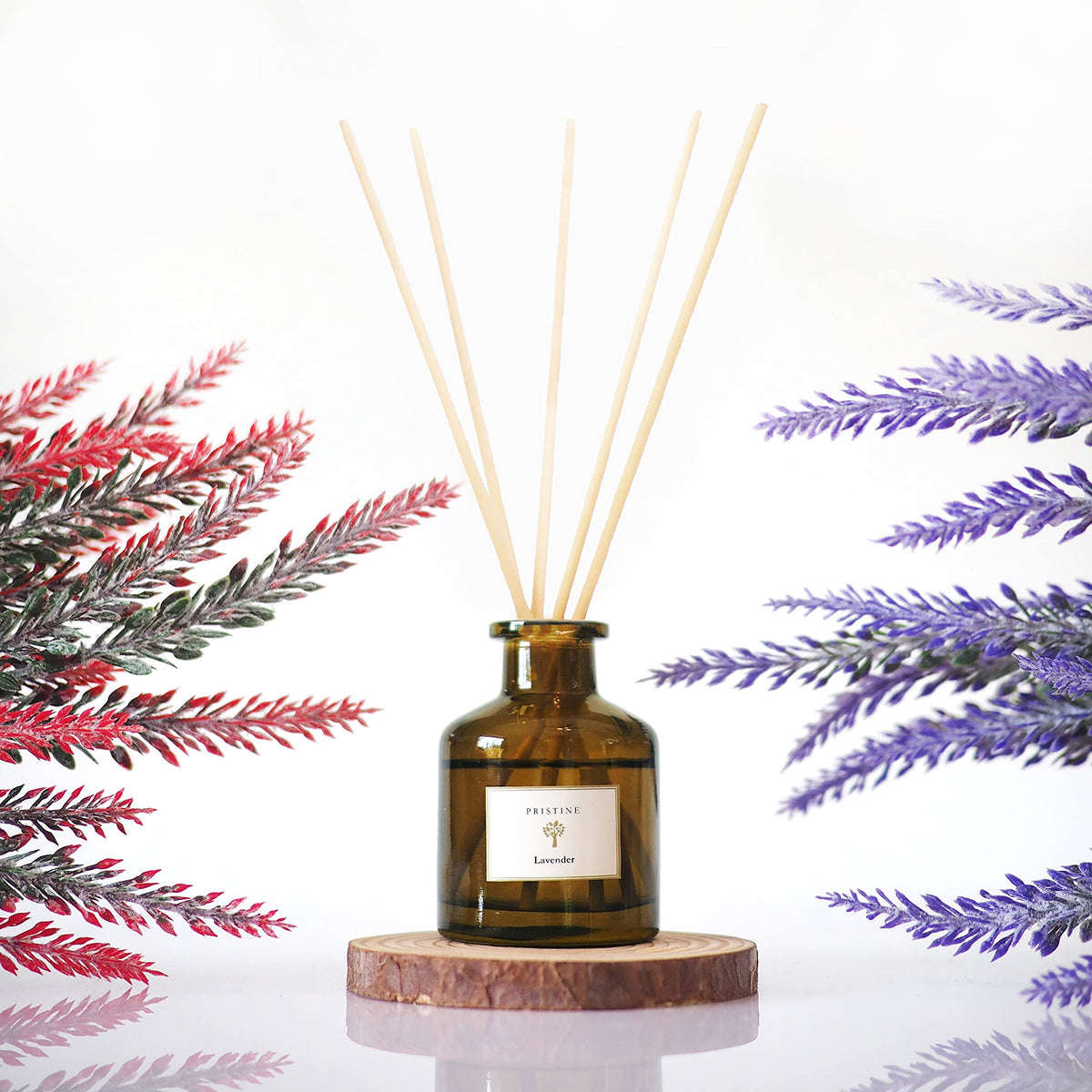 PRISTINE Lily & Jasmine Reed Diffusers for Home & Bathroom | Refreshing Lily of Valley & Jasmine Room Fragrance Reed Diffuser, Oil & Room Diffusers with Reeds Stick Set | Home Fragrance Scent Diffuser