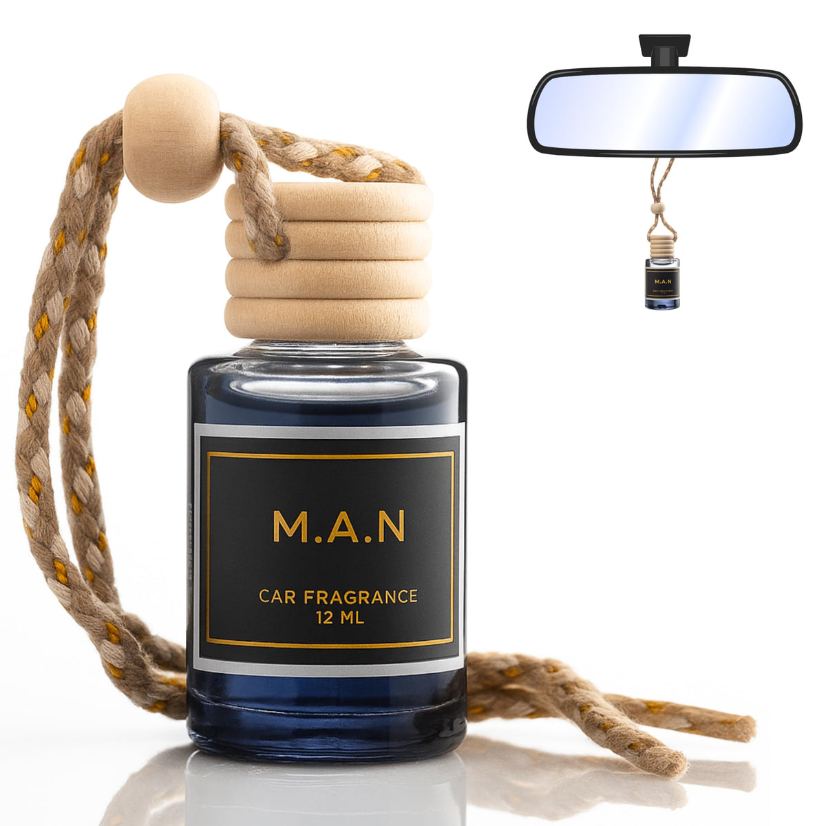 Santal & Coconut - A Fragrant Whisper of Opulent Tropical Serenity! - Luxury Car Hanging Diffuser - Long Lasting Car Freshener - Lasts up to 60 days | A+ Scents