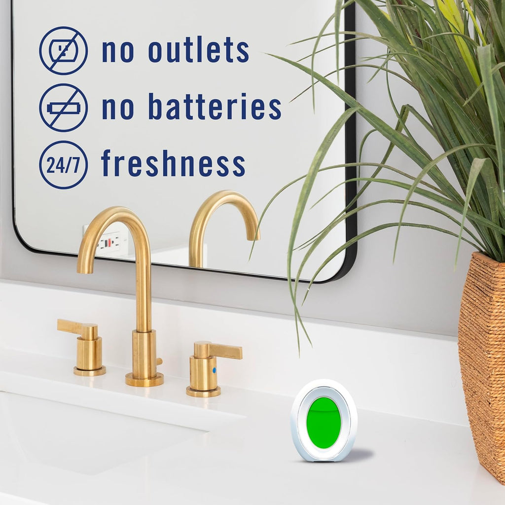 Febreze Bathroom Air Freshener, Odor-Fighting, Plug-in Alternative, Air Fresheners for Small Spaces in Home, Bathroom, Kitchen, & Closet, Pet & Litter Box Odor Fighter, Gain Original Scent, 4ct