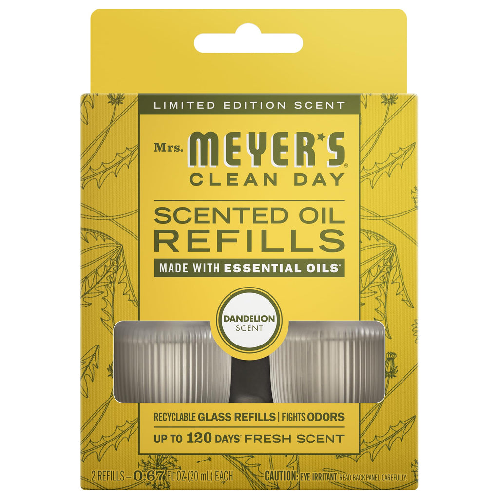 MRS. MEYER'S CLEAN DAY Scented Oil, Rain Water, 1 Warmer and Refill