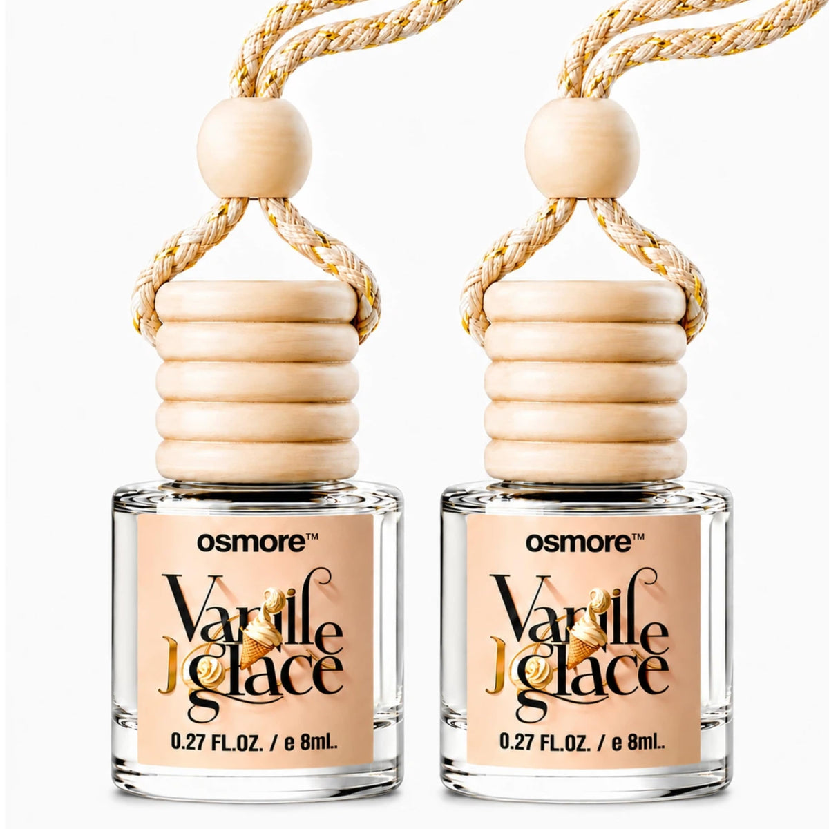 Car Air Freshener Hanging 2-Pack, Cute Car Accessories for Women