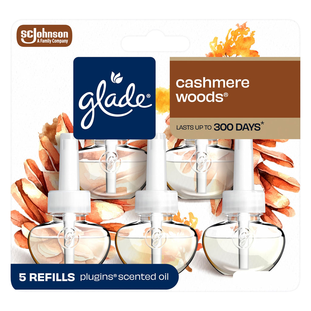 Glade PlugIns Air Freshener Refills, Lavender & Aloe, 5 Count