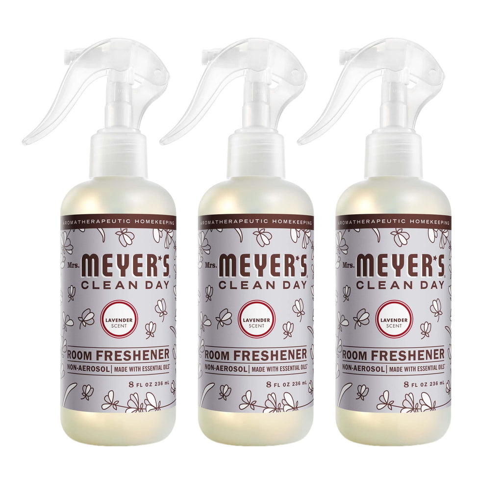 MRS. MEYER'S CLEAN DAY Room and Air Freshener Spray, Non-Aerosol Spray Bottle Infused with Essential Oils, Lavender, 8 fl. oz