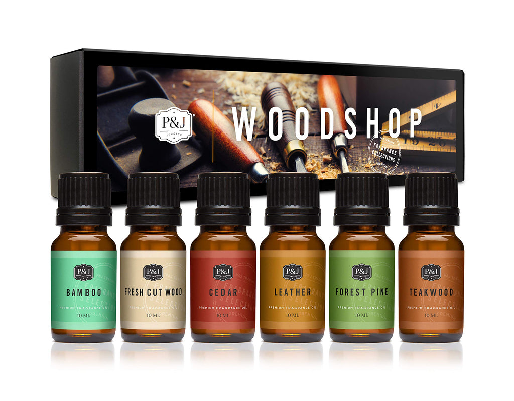 P&J Trading Fragrance Oils for Diffusers for Home Spice Set Fragrance Scents for Candle Making - Soap Making Supplies - Car Diffuser Scents - Essential Home Gift Set - Apple Cider, Cinnamon & More