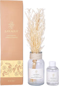 Lavault Reed Diffuser - Long-Lasting Scent Diffusers for Home or Office - Fragrance for Relaxing Atmosphere - Dried Plants and Essential Oils - Reed Diffuser for Bathroom - White Peach Scent - 3.38oz