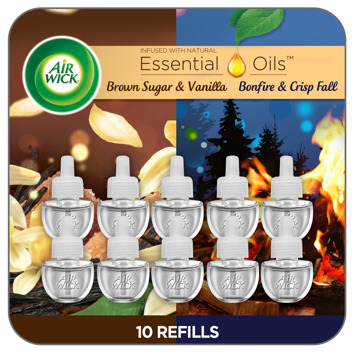 Air Wick Plug-In Scented Oil Refills, Hawaii with Essential Oils, 10 Count