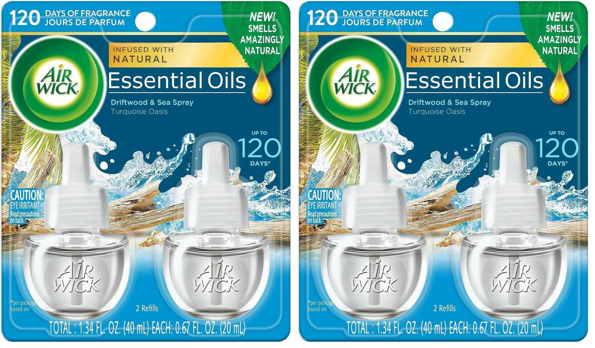 Air Wick Plug-In Scented Oil Refills, Hawaii with Essential Oils, 10 Count
