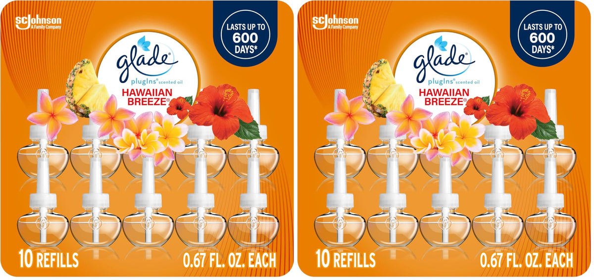 Glade PlugIns Air Freshener Refills, Cashmere Woods, 10 Count