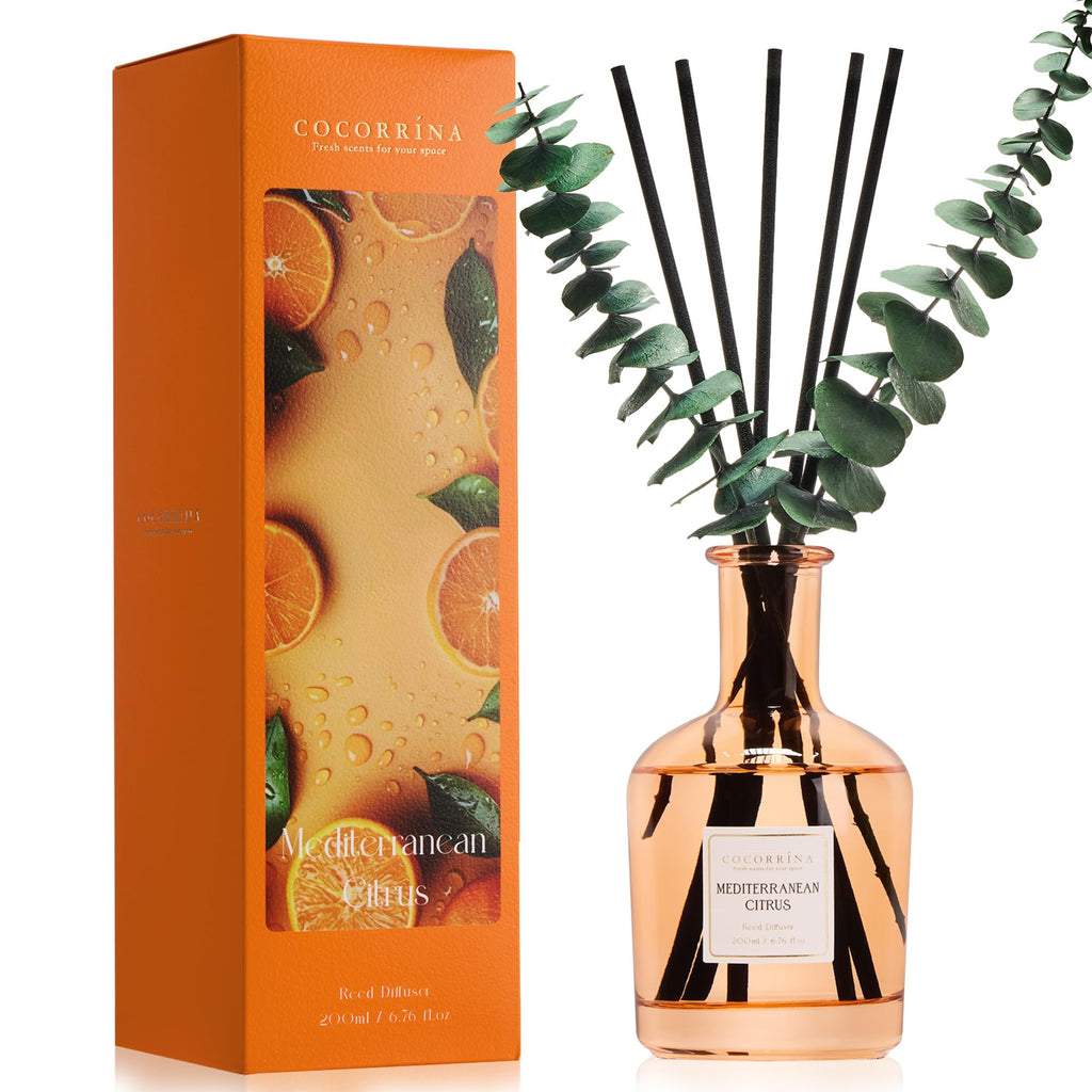 COCORRÍNA Wild Mint & Eucalyptus Reed Diffuser, 6.76 oz