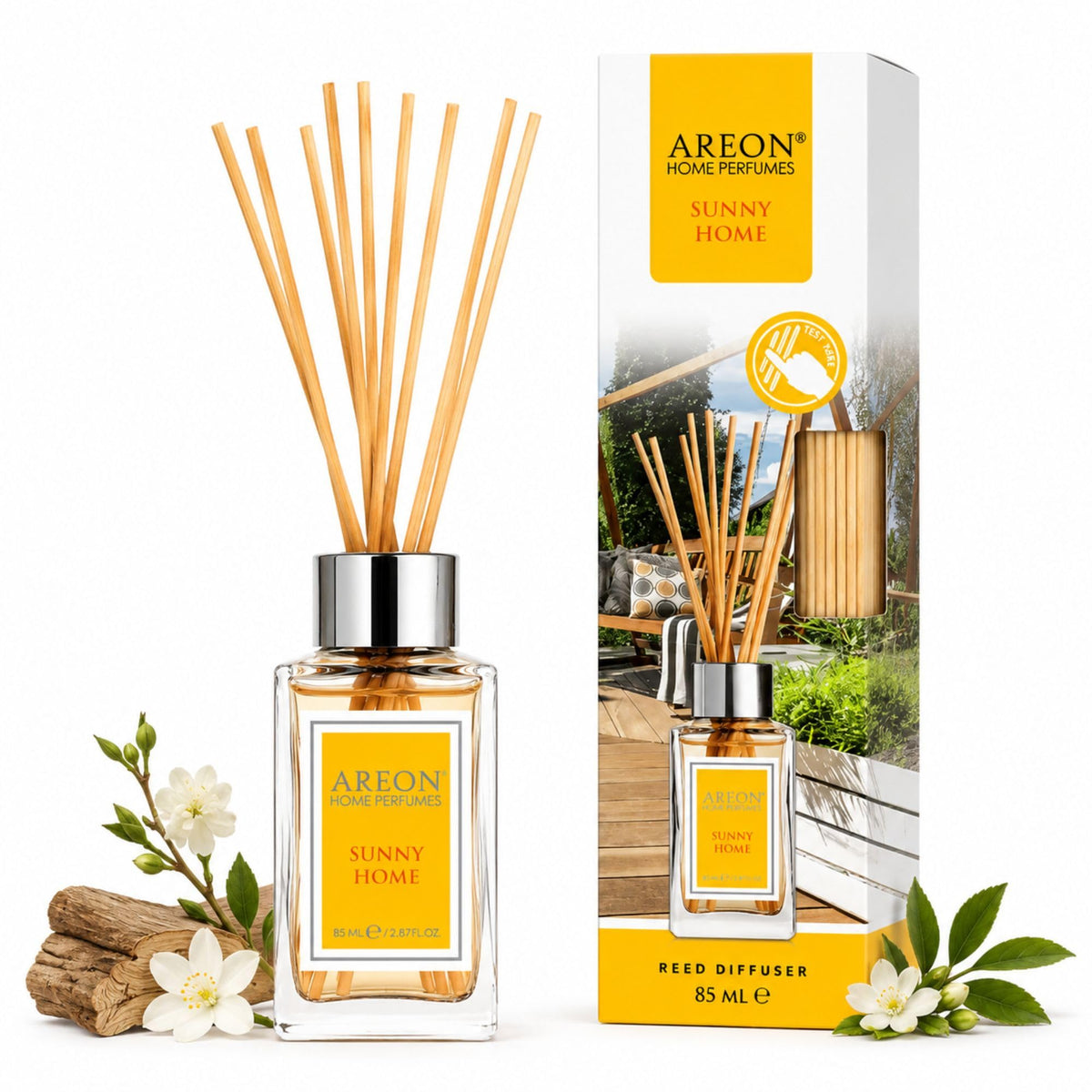 Areon Osmanthus Home Luxury Perfume Reed Diffuser,10 Rattan Reeds,50ml