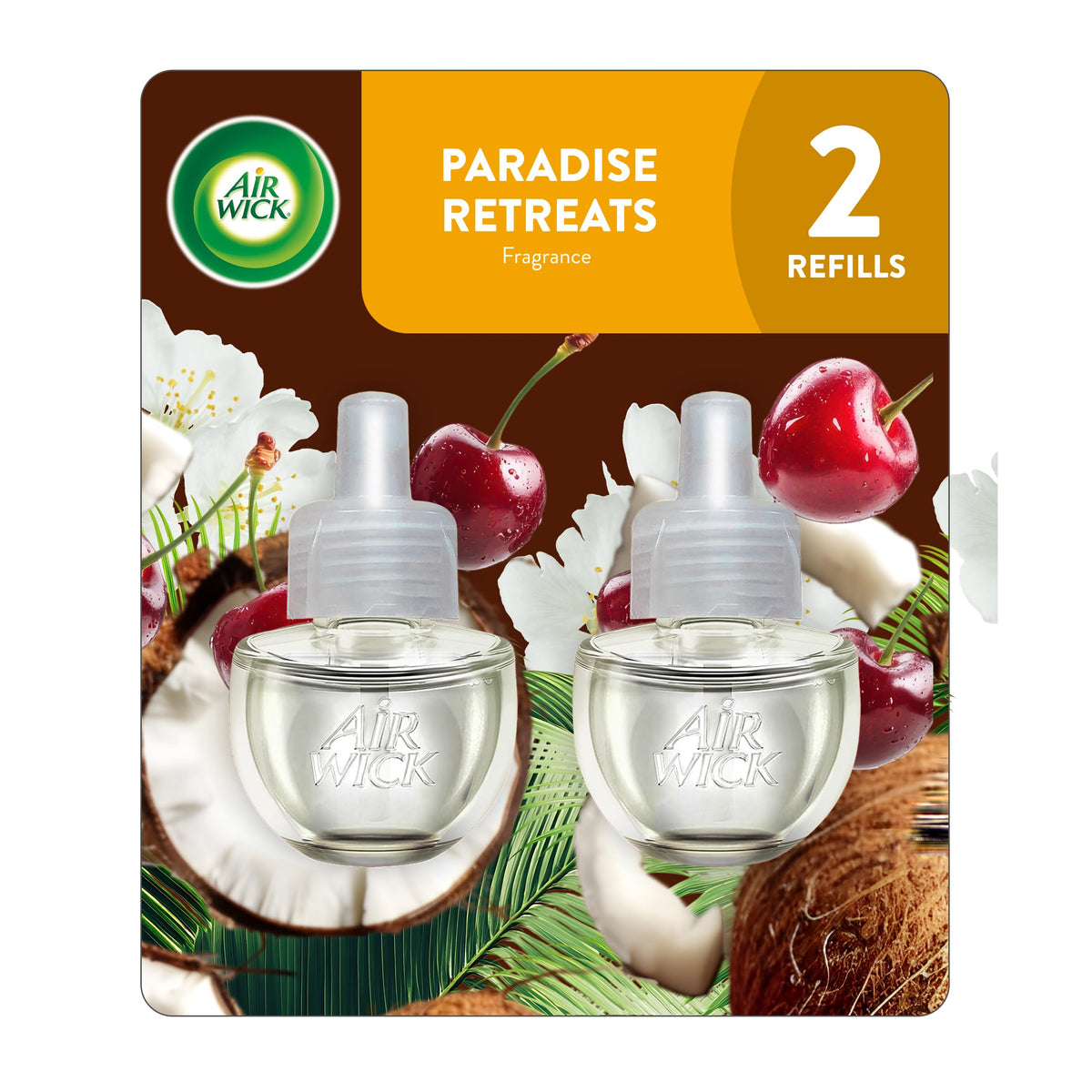 Air Wick Plug-In Scented Oil Refills, Hawaii with Essential Oils, 10 Count