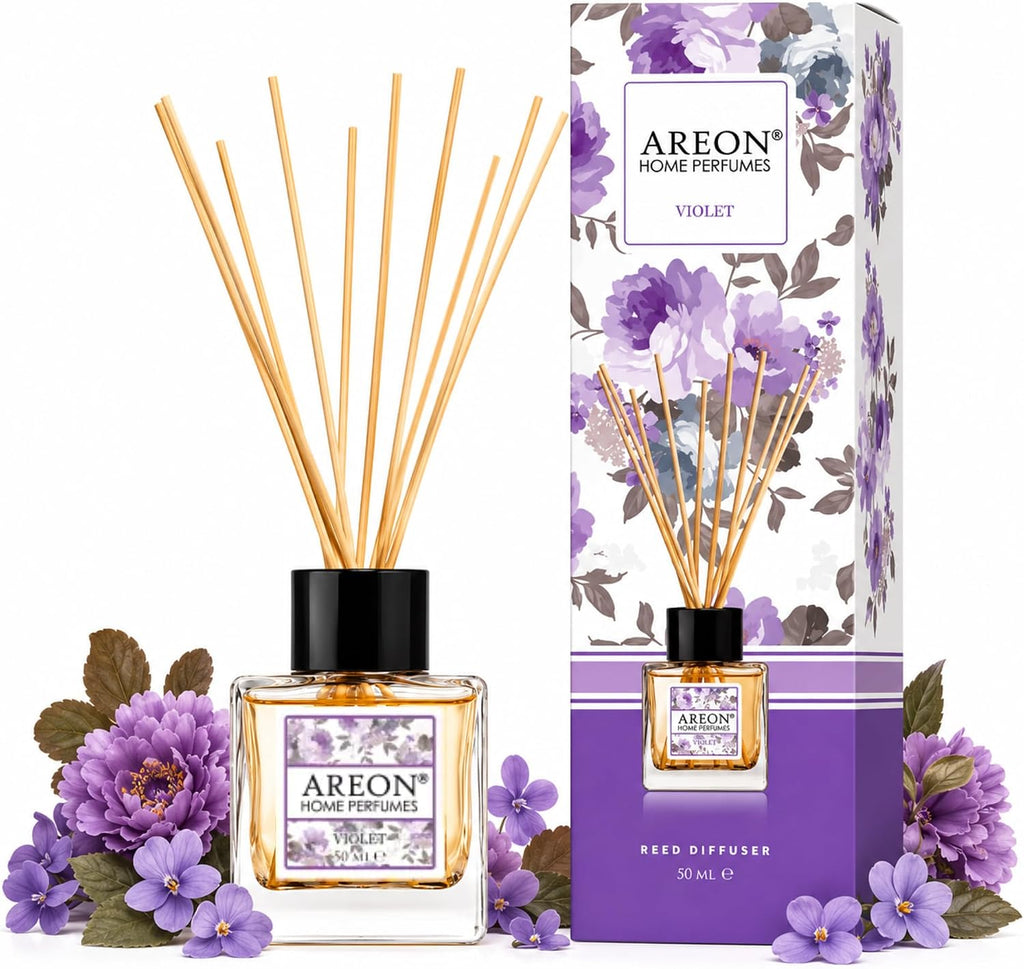 Areon Osmanthus Home Luxury Perfume Reed Diffuser,10 Rattan Reeds,50ml