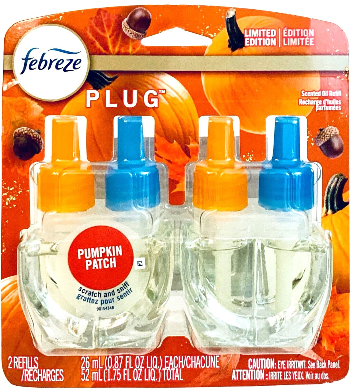 Febreze Plug In Air Freshener, Odor-Fighting Scented Oil Starter Kit, Air Fresheners for Home and Bathroom and Kitchen, Long Lasting for Strong Odors, Linen & Sky Scent, Warmer + 2 Refill