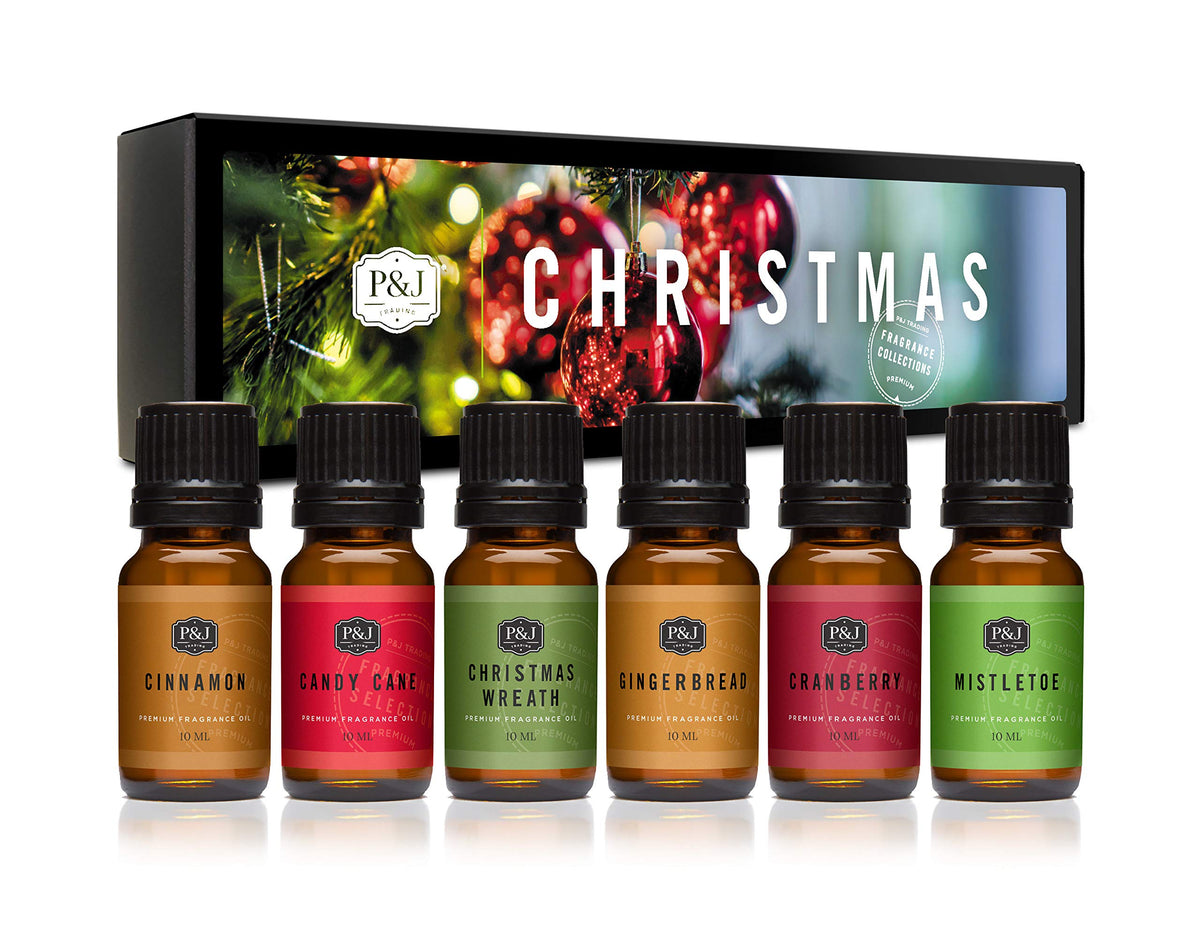 P&J Trading Fragrance Oils for Diffusers for Home Spice Set Fragrance Scents for Candle Making - Soap Making Supplies - Car Diffuser Scents - Essential Home Gift Set - Apple Cider, Cinnamon & More