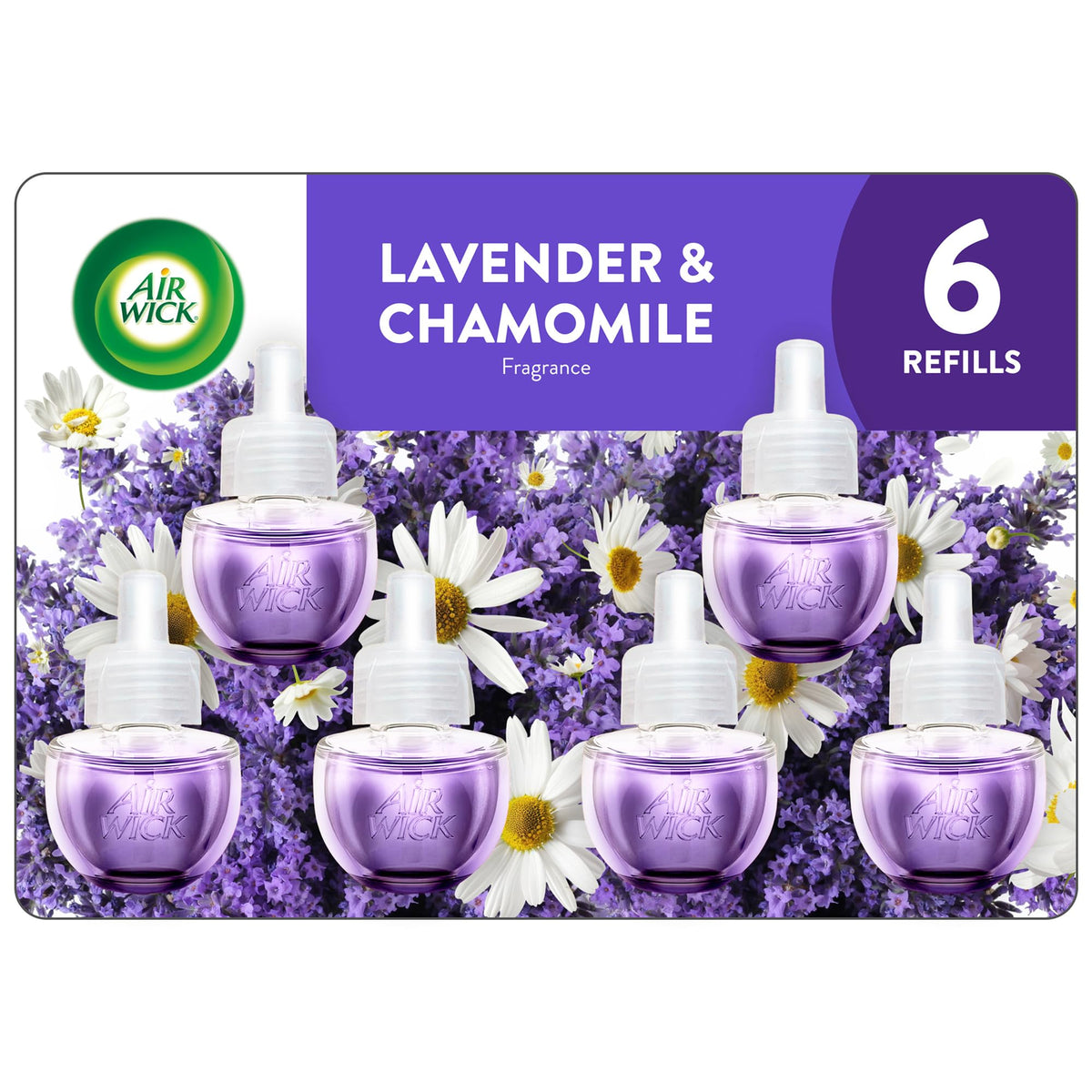 Air Wick Plug In Refills, Lavender & Chamomile, Essential Oils,10 count