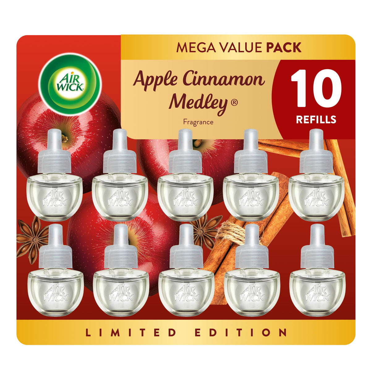 Air Wick Plug-In Scented Oil Refills, Hawaii with Essential Oils, 10 Count