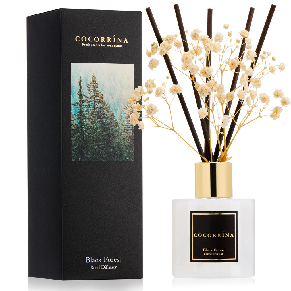 COCORRÍNA Reed Diffuser - Cashmere Vanilla 6.7 fl oz Reed Diffuser for Bedroom Bathroom Home Décor