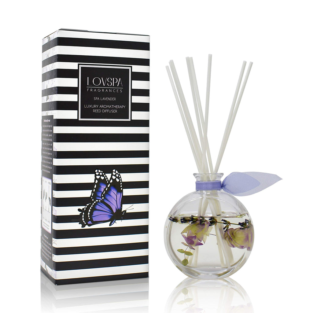 Reed Diffuser Set, Pumpkin Vanilla Chai Scented Oil Diffuser with Sticks, Home Fragrance Accessories for Bathroom Shelf Decor, Aroma Diffusers for Home or Office Fall Decor, USA Made