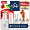Glade PlugIns Air Freshener Starter Kit, Scented and Essential Oils for Home and Bathroom, Cashmere Woods, 4.02 Fl Oz, 2 Warmers and 6 Refills