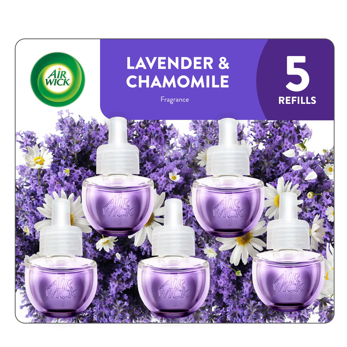 Air Wick Plug In Refills, Lavender & Chamomile, Essential Oils,10 count