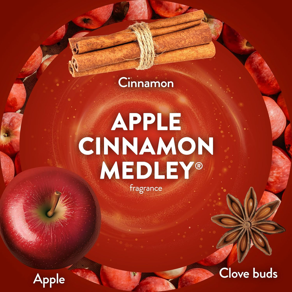 Air Wick Plug In Refill, Apple Cinnamon Medley, Essential Oils, 5 count